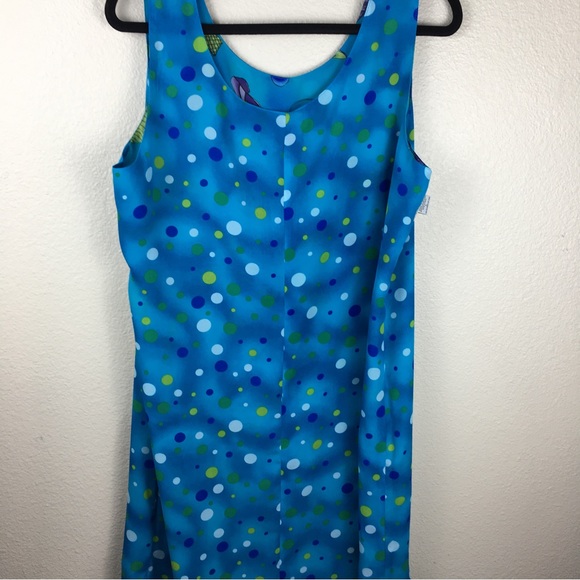 Cynthia Taylor Women's Turquoise Blue Sandal Purse Print Maxi Dress Size L - Picture 10 of 13